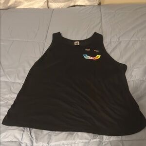 Zumba Fitness Black Tank Top with Colorful Logo